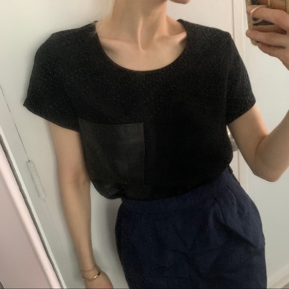 RAG & BONE black top leather front pocket XS - Picture 4 of 11